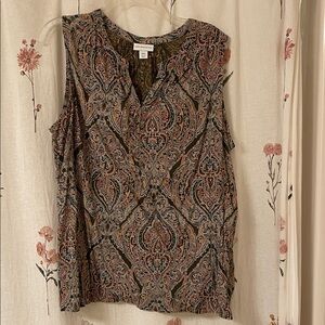Liz Claiborne Multicolor Paisley Blouse
